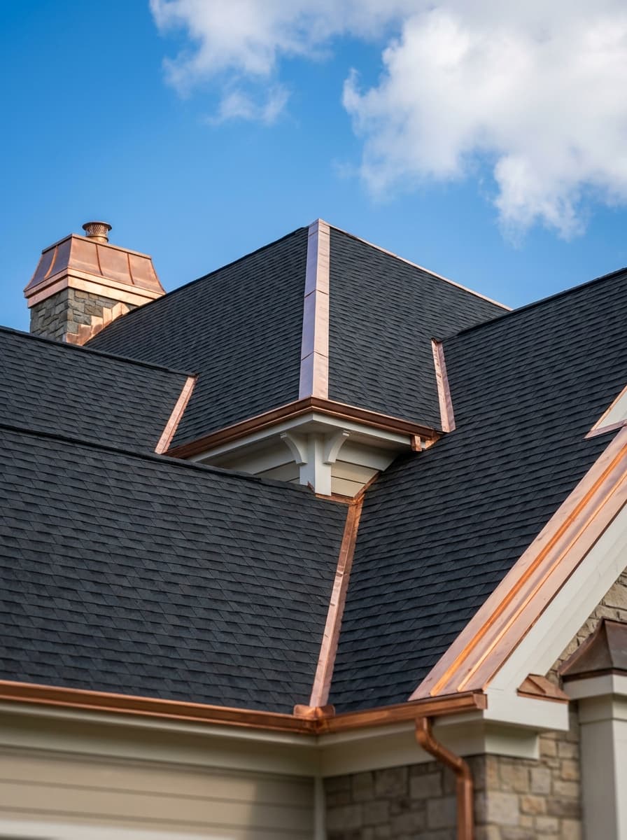 New roof installation on residential home