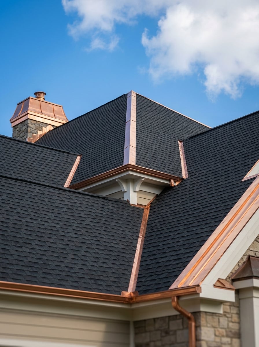New roof installation on residential home